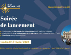 Lancement de La Voie romaine le 18 février