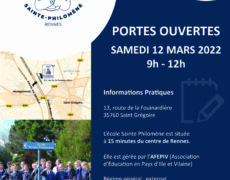 12 mars : Portes Ouvertes Ecole Ste Philomène (35)