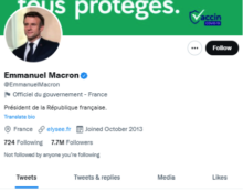 Depuis qu’il écrit en cyrillique, M.Macron n’a plus besoin du masque