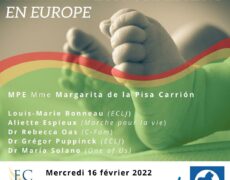 16 février – conférence au Parlement européen sur : Prévenir l’avortement en Europe
