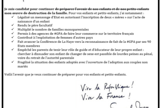 Traduction de la lettre d’Emmanuel Macron