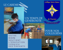 Soutenir le collège Notre-Dame de l’Aurore