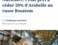 L’Etat français envisage de céder 20% de GEAST, fabricant de la turbine Arabelle, au géant russe du nucléaire
