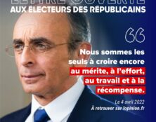 Eric Zemmour aux électeurs LR : “Votre droite est ma droite. Votre France est ma France. Votre espérance est mon espérance”