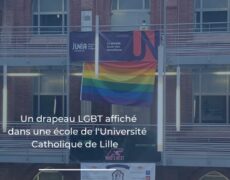 Un drapeau LGBT dressé dans une école de l’Université Catholique de Lille