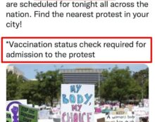 “Mon corps, mon choix”, sauf pour le vaccin