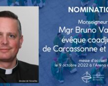 Mgr Bruno Valentin nommé évêque coadjuteur à Carcassonne