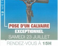 Remplacement d’un imposant calvaire à Persac (86)