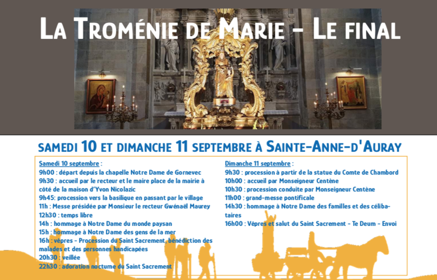 La Troménie de Marie , prochaine arrivée à Ste Anne d’Auray