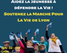 Mobilisation pour la Marche pour la vie à Lyon