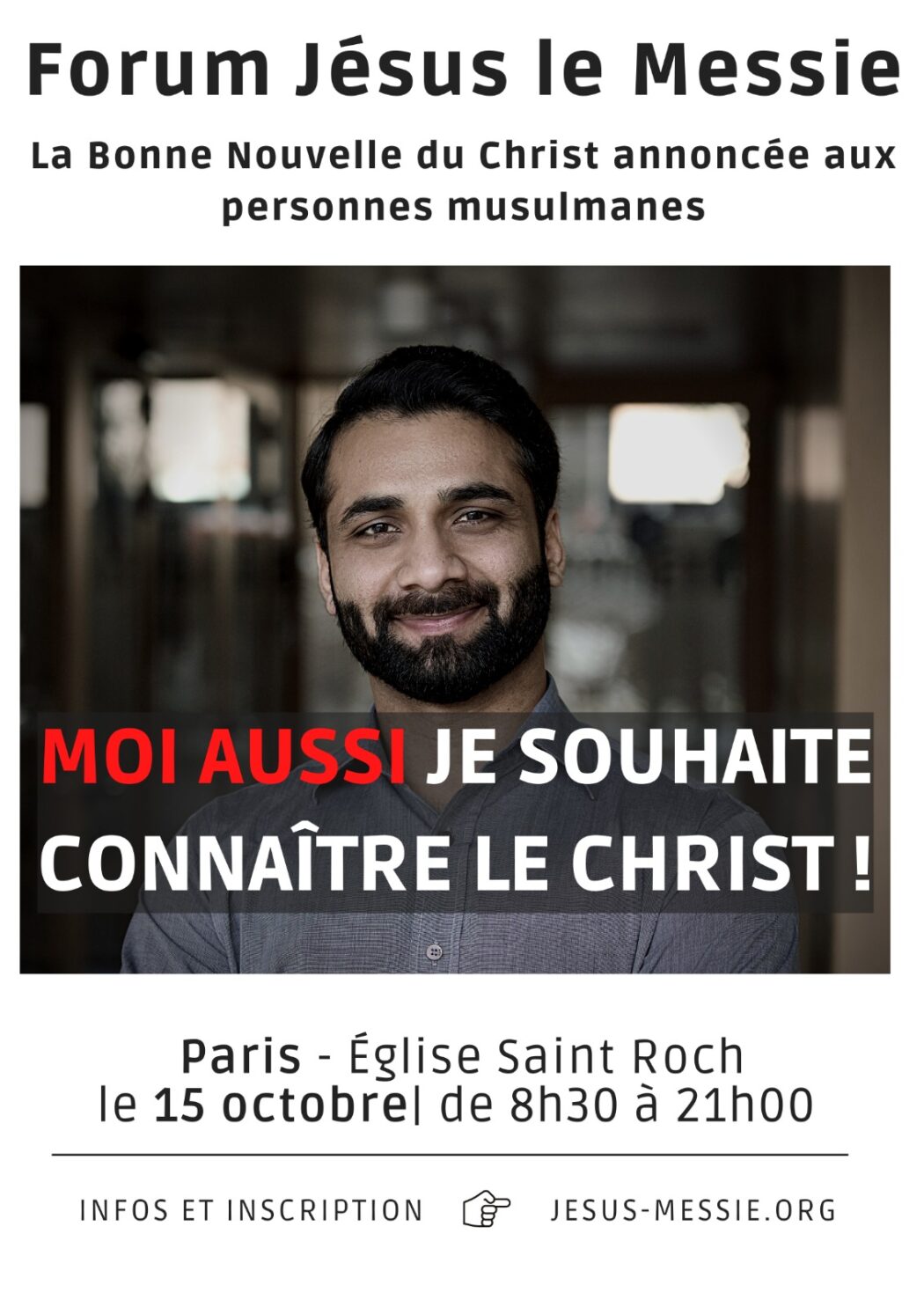 Rappel : samedi 15 octobre – forum Jésus Le Messie à Paris