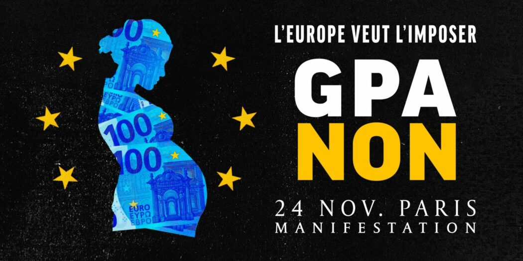 Manif Pour Tous contre la GPA à Paris le 24 novembre