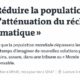 « Exterminer une partie de la population contribuerait à l’atténuation du réchauffement climatique »