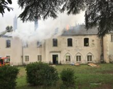 Incendie de l’abbaye Saint-Georges à Saint-Martin-des-Bois (Loir-et-Cher)