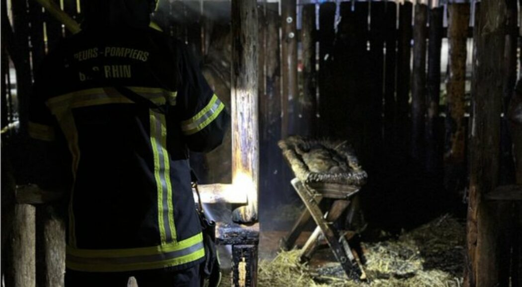 Incendie criminel d’une crèche de Noël à Illkirch-Graffenstaden, au sud de Strasbourg