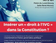 Avortement dans la Constitution : conférence au Sénat le 23 janvier