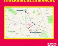 Itinéraire de la Marche pour la vie