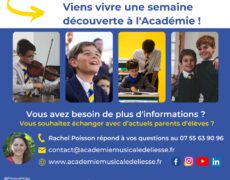 25 mars : Journée portes ouvertes de l’Académie Musicale de Liesse