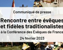 Des fidèles attachés à la messe traditionnelle reçus à la Conférence des évêques de France