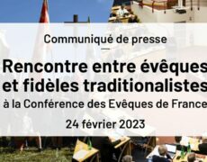 Des fidèles attachés à la messe traditionnelle reçus à la Conférence des évêques de France