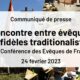 Des fidèles attachés à la messe traditionnelle reçus à la Conférence des évêques de France