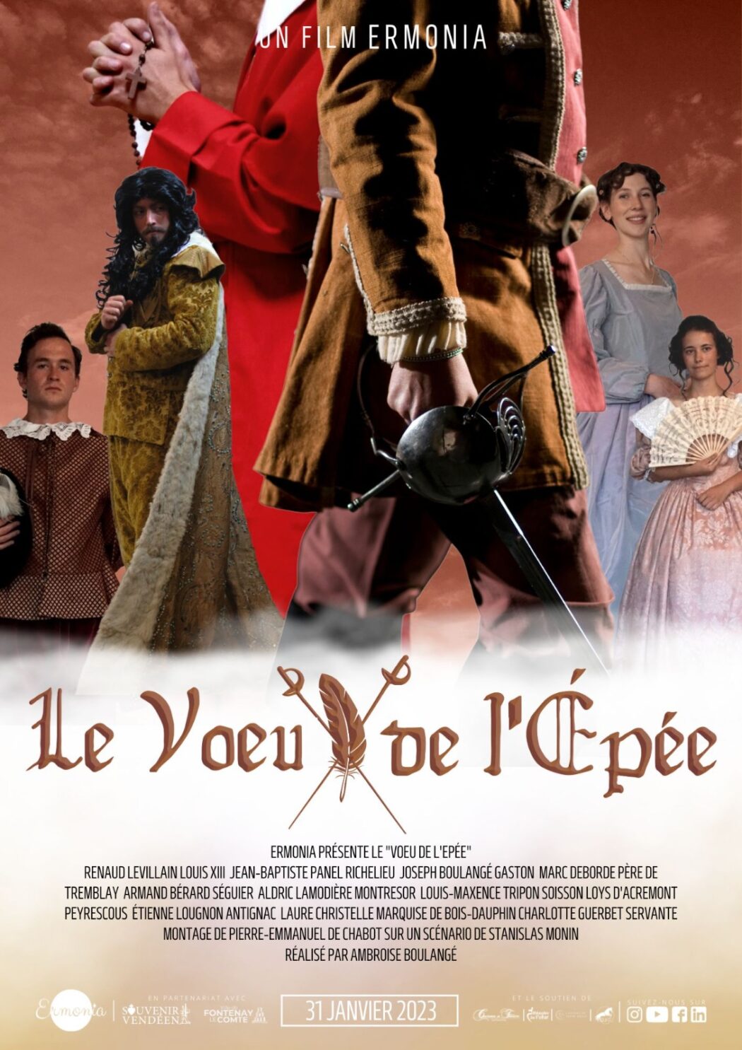 Le vœu de Louis XIII à l’écran : Le vœu de l’épée, dernière production d’Ermonia