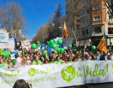 Manifestation pour la vie à Madrid