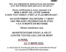 C’est le Droit à la Vie qu’il faut proclamer