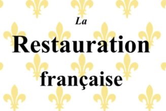 Quelques aspects économiques tirés de « La Restauration française » de Saint-Bonnet