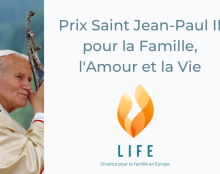 Remise du prix Saint-Jean-Paul II le 15 mai en présence du cardinal Sarah