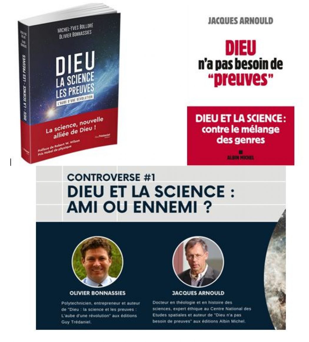 Conférence-débat à Versailles le 24 mai avec Olivier Bonnassies et Jacques Arnould : poursuivons la réflexion sur la foi et la science !