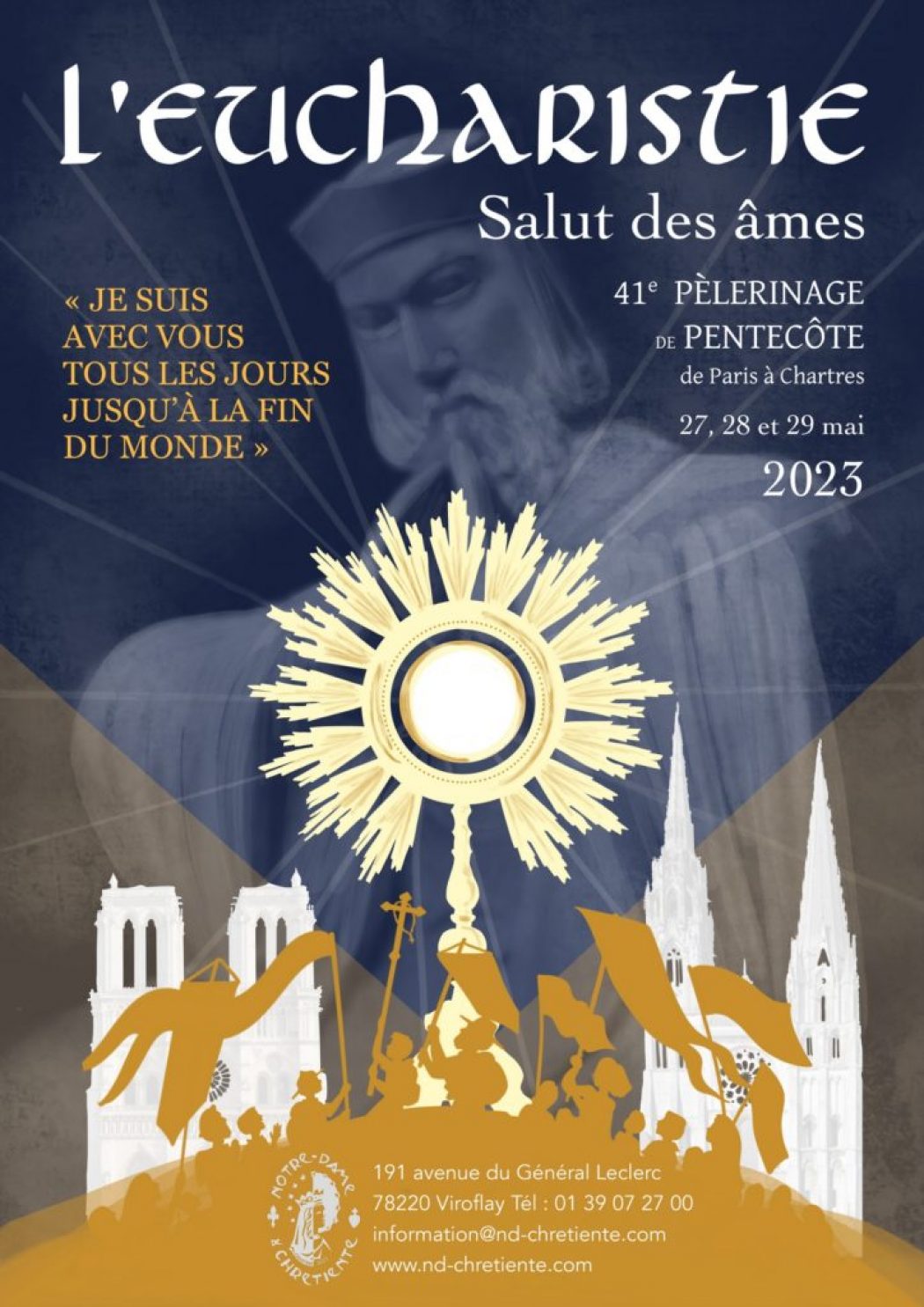 Des milliers de pèlerins marcheront de Paris à Chartres sur le thème de “L’Eucharistie, salut des âmes”