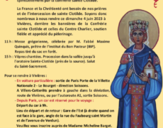 4 juin : pèlerinage à Ste Clotilde