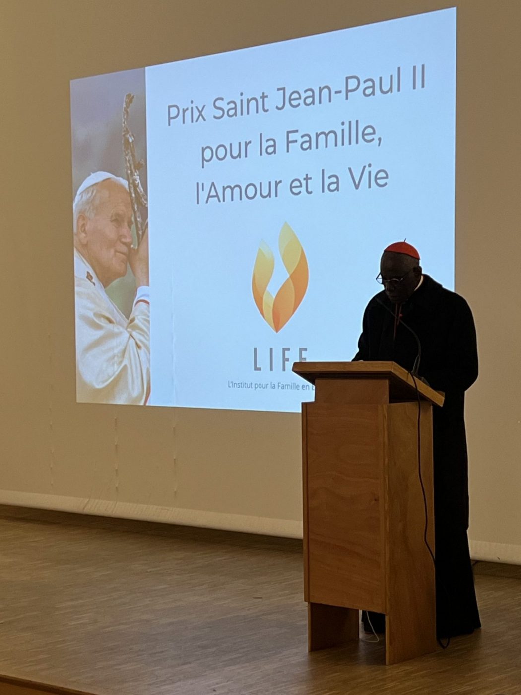 Prix Saint Jean-Paul II pour la famille : discours