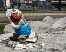 La statue de Notre-Dame de Lavasina, sur le front de mer d’Ajaccio, a été décapitée