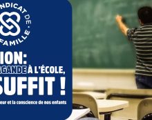 Le Syndicat de la famille lance une pétition contre la propagande à l’école
