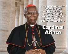 Cardinal Arinze : “L’enseignement de l’Eglise sur l’homosexualité n’a pas besoin d’être modifié”