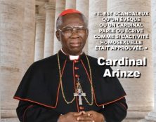 Cardinal Arinze : “L’enseignement de l’Eglise sur l’homosexualité n’a pas besoin d’être modifié”