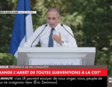 Eric Zemmour demande l’arrêt des subventions à la CGT