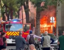 Incendie hier soir devant l’église Saint-Gabriel, dans le 20ᵉ arrondissement à Paris