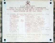 17 juillet, Bienheureuses Carmélites de Compiègne