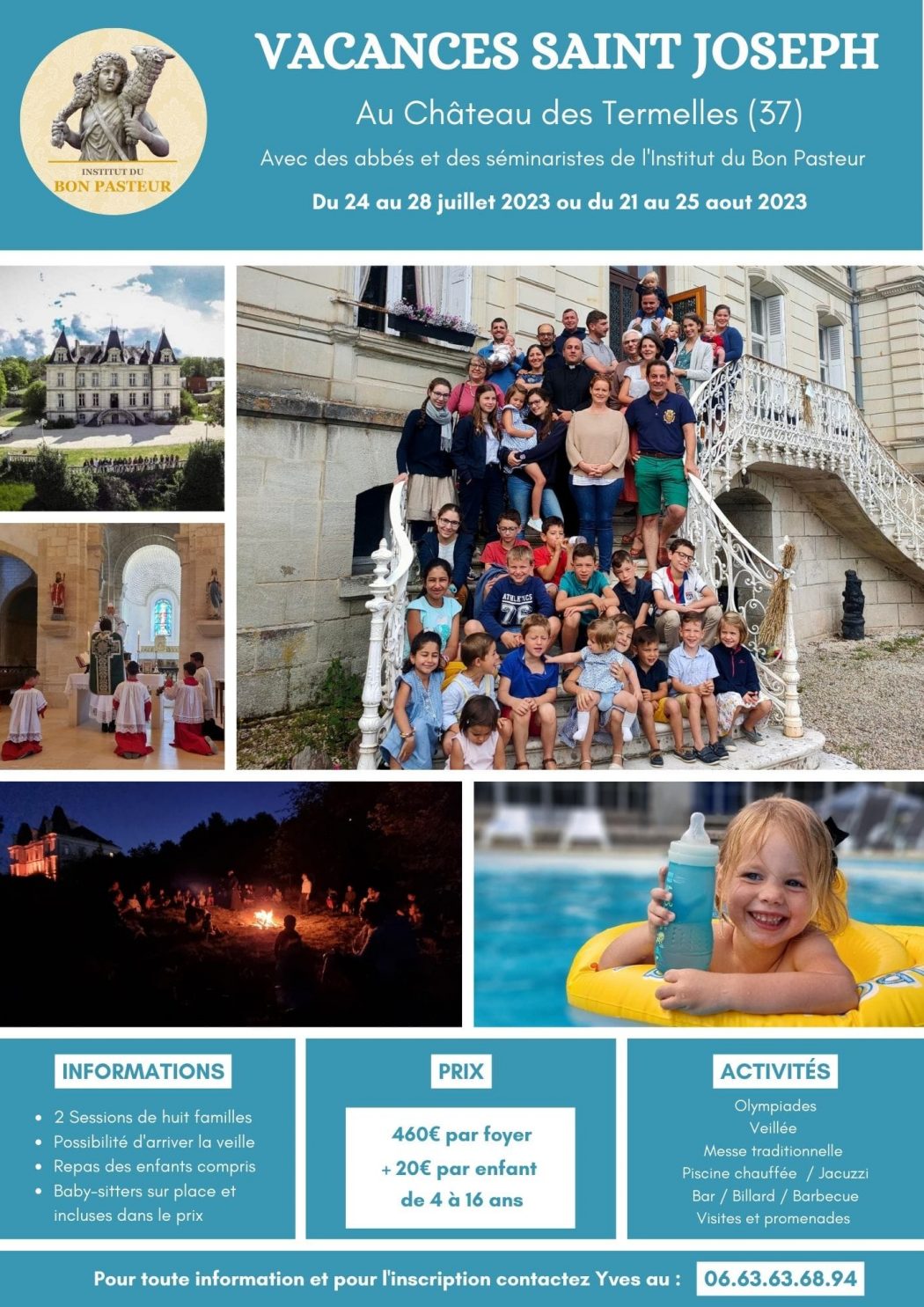 Vacances familiales St Joseph avec l’Institut du Bon Pasteur