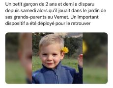 Prières urgentes demandées pour un petit garçon [Add.]