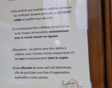 Lettre ouverte de l’Union Lex Orandi à Mgr Roland sur la célébration de la messe traditionnelle