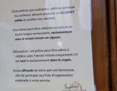 Lettre ouverte de l’Union Lex Orandi à Mgr Roland sur la célébration de la messe traditionnelle