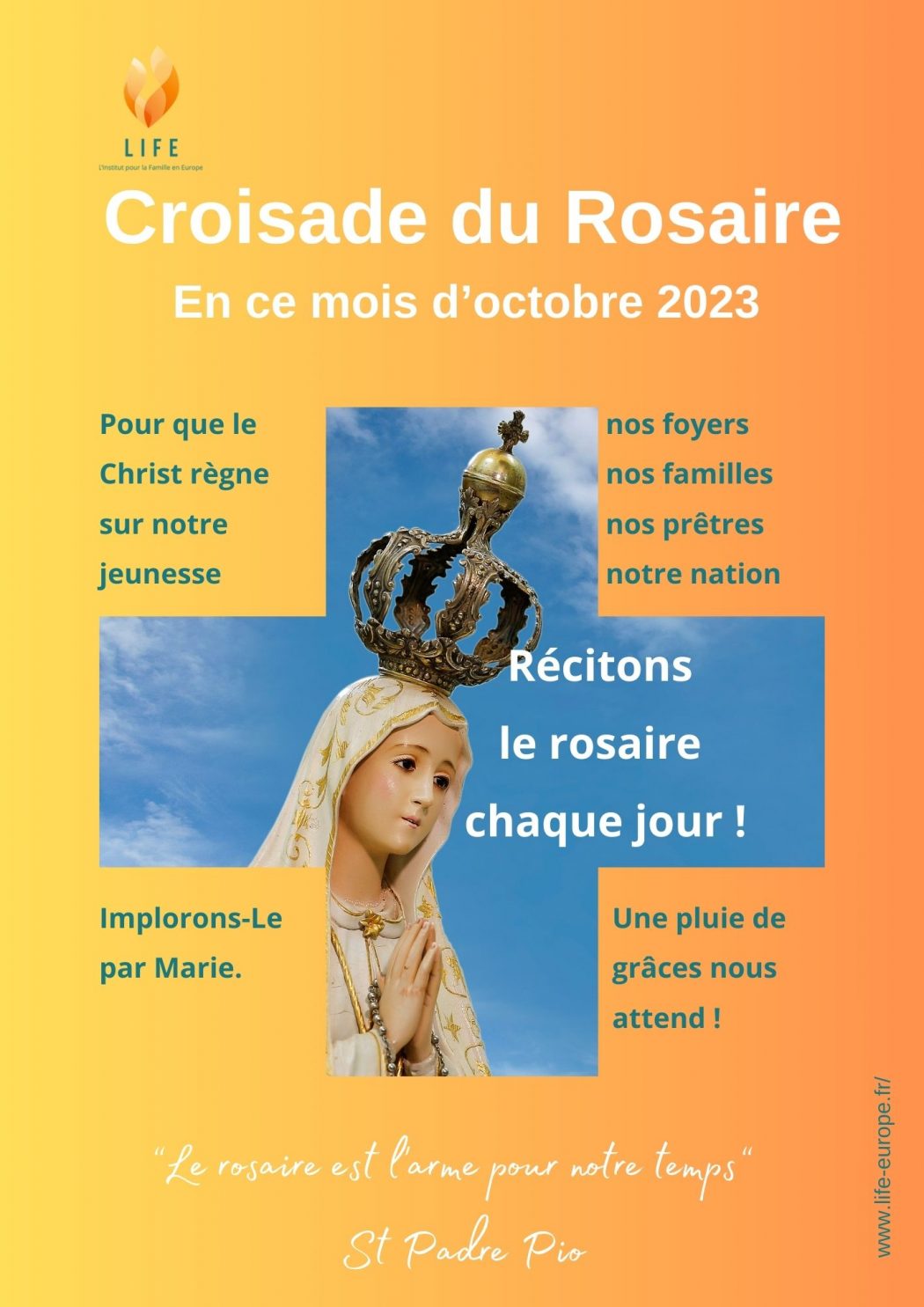 Rejoignez la croisade du rosaire