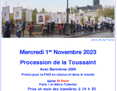 Procession de la Toussaint à Paris