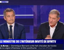 Darmanin, ça rime avec plaisantin, avec pantin, avec malin…