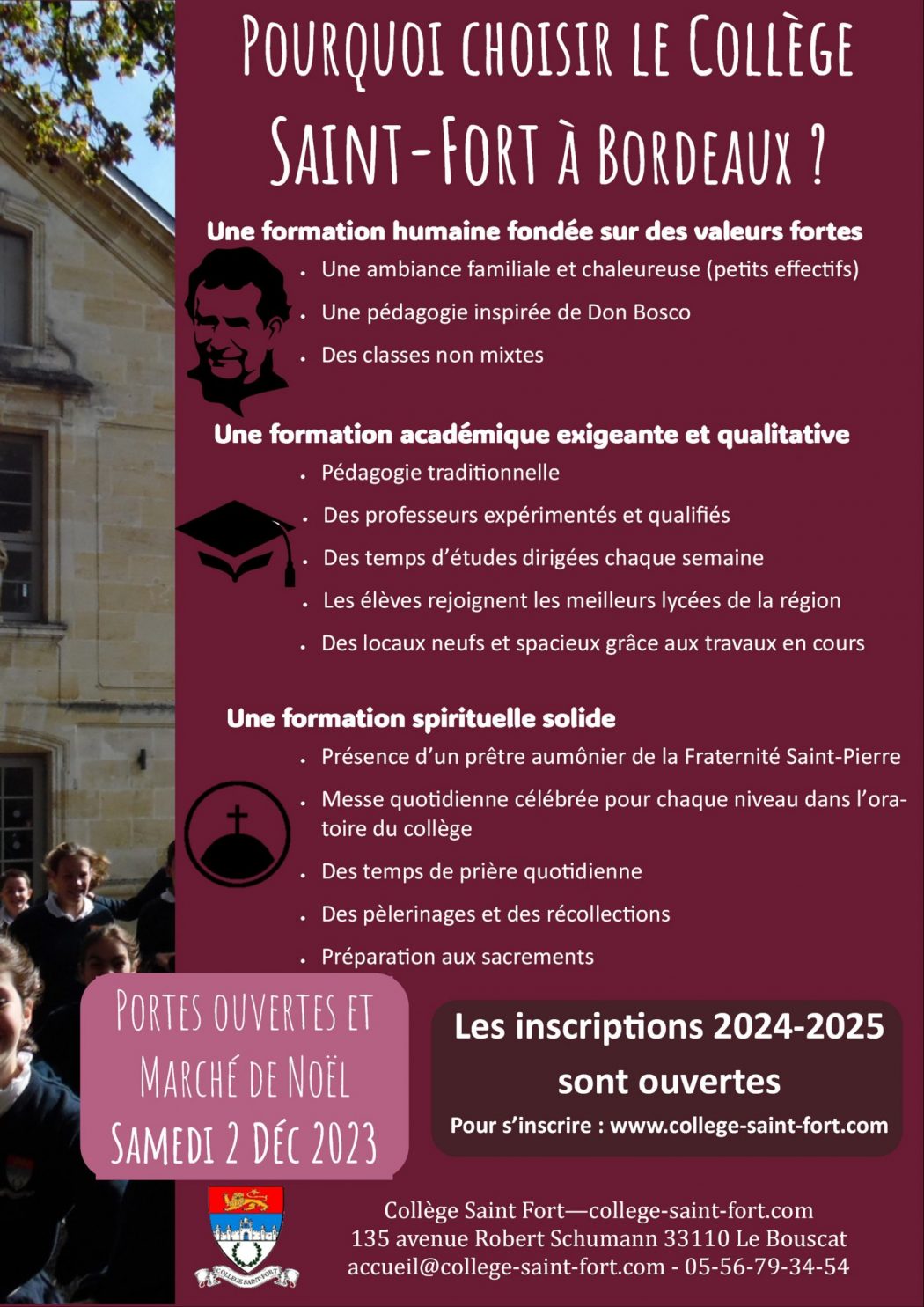 Connaissez-vous le collège Saint-Fort de Bordeaux ?