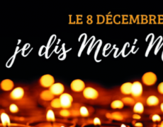 Organisez une veillée pour dire un grand « Merci Marie » le 8 décembre